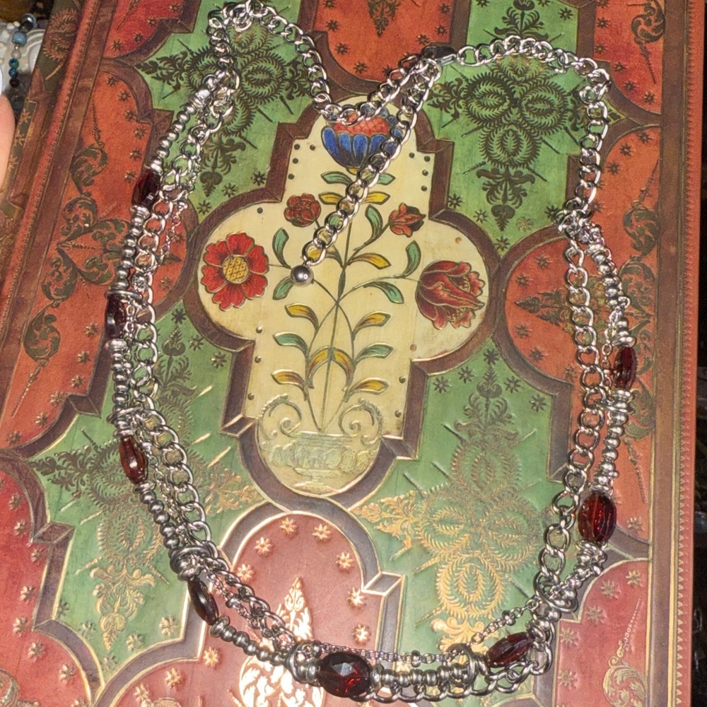 Forbidden Fruit #7 Garnet Triple Braided Stainless Steel Chains - Picture 3 of 5